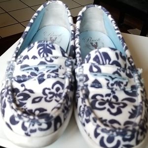 Cole Haan canvas slip ons